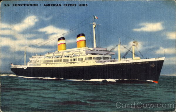 S. S. Constitution American Export Lines Boats, Ships