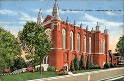 First Presbyterian Church Greensboro, NC Postcard Postcard