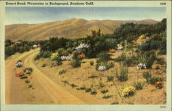 Desert Road Scenic, CA Postcard Postcard