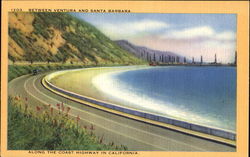 Along The Coast Highway In California Postcard