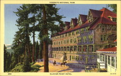 Glacier Point Hotel Yosemite National Park, CA Postcard Postcard