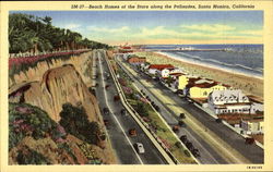 Beach Homes Of The Stars Along The Palisades Postcard