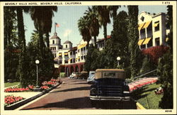 Beverly Hills Hotel California Postcard Postcard