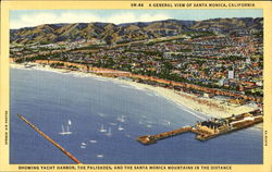 A General View Of Santa Monika Santa Monica, CA Postcard Postcard