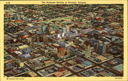 The Business Section Of Phoenix Postcard