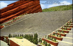 Red Rocks Theatre, Park Of The Red Rocks, Denver Mountain Parks Postcard