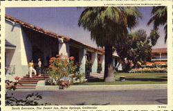 South Entrance, The Desert Inn Palm Springs, CA Postcard Postcard