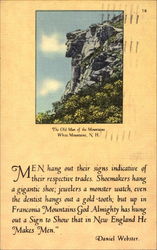 The Old Man Of The Mountains Postcard