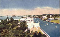 The Great Sound from the Princess Hotel Hamilton, Bermuda Postcard Postcard