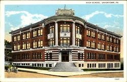High School Uniontown, PA Postcard Postcard