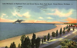 Lake Michigan Postcard