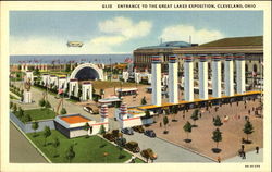 Entrance To The Great Lakes Exposition Postcard