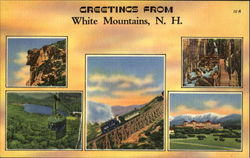 Greetings From White Mountains Postcard