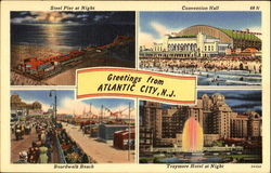 Greetings From Atlantic City Postcard