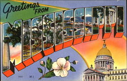 Greetings From Mississippi Postcard