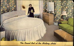 The Round Bed At The Mallory Hotel, 15th Ave. Postcard