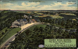 Town Hill Hotel Postcard