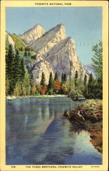 The Three Brothers, Yosemite Valley Postcard