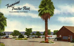 Tramview Trailer Park Postcard