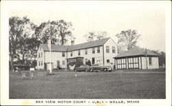 Sea View Motor Court, U. S. 1 Postcard