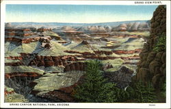 Grand View Point Grand Canyon National Park, AZ Postcard Postcard