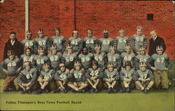 Father Flanagan's Boys Town Football Squad Postcard