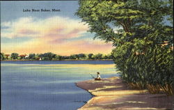 Lake Near Baker Montana Postcard Postcard