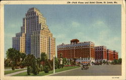 Park Plaza And Hotel Chase St. Louis, MO Postcard Postcard