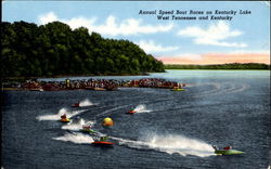 Annual Speed Boat Races On Kentucky Lake Postcard Postcard