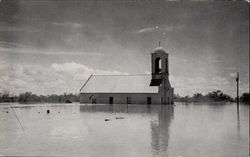 Church Of Lopeno Flood Postcard