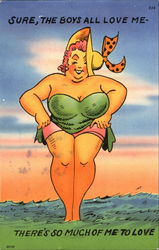 Sure The Boys All Love Me Postcard
