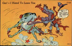 Gee! I Hated To Leave You Postcard
