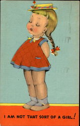 I Am Not That Sort Of A Girl! Postcard