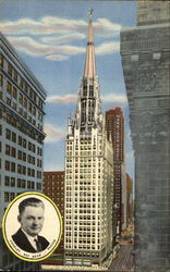 Chicago Temple Illinois Postcard Postcard