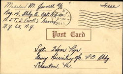 WWII Postal Postcard