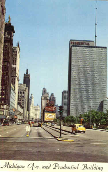 Michigan Avenue and Prudential Building Chicago Illinois