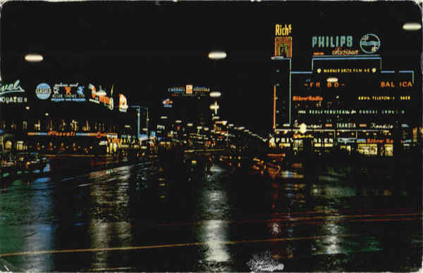 Copenhagen. The Town-Hall square at night Denmark