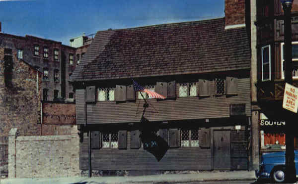 The Paul Revere House In North Square Boston Massachusetts