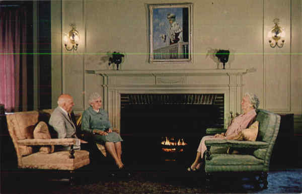 Visiting in Front of the Fireplace Concord New Hampshire