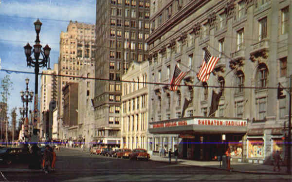 The Sheraton Cadillac Hotel, Washington Boulevard and Michigan Avenue Detroit