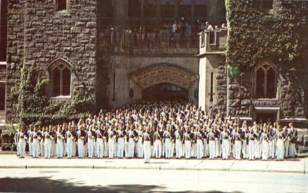 Cadets in Front of Washington Hall West Point New York