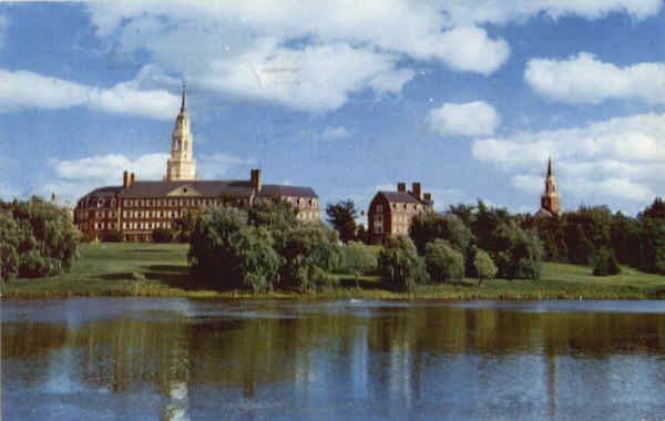 Across Johnson Pond at Colby College Waterville Maine