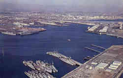 Terminal Island Naval Station Long Beach, CA Postcard Postcard