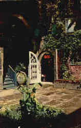 Lovely Brulatour Courtyard, Royal St., in the Vieux Carre Postcard