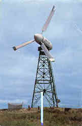 Energy Windmill Cuttyhunk, MA Postcard Postcard