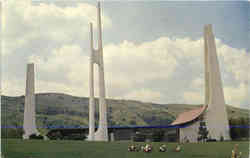 Memorial Chapel Rose Hills Memorial Park Postcard