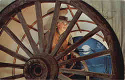 Ward Bond in "Wagon Train", Movieland Wax Museum Postcard