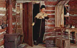Charley Chaplin in the "The Gold Rush", Movieland Wax Museum Postcard