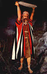 Charlton Heston as Moses Postcard