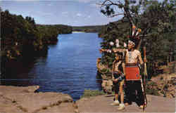 From top of High Rock Wisconsin Dells, WI Postcard Postcard